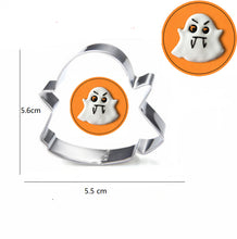 Ladda upp bild till gallerivisning, 6st/Pack Halloween Utstickare Pepparkaksformar med stenciler Collection A