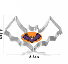 Ladda upp bild till gallerivisning, 6st/Pack Halloween Utstickare Pepparkaksformar med stenciler Collection A