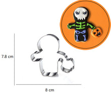 Ladda upp bild till gallerivisning, 6st/Pack Halloween Utstickare Pepparkaksformar med stenciler Collection A