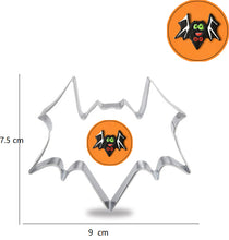 Ladda upp bild till gallerivisning, 6st/Pack Halloween Utstickare Pepparkaksform med stenciler Collection B