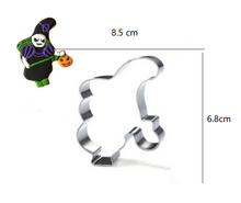 Ladda upp bild till gallerivisning, 6st/Pack Halloween Utstickare Pepparkaksform med stenciler Collection B