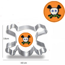 Ladda upp bild till gallerivisning, 6st/Pack Halloween Utstickare Pepparkaksform med stenciler Collection B