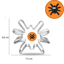 Ladda upp bild till gallerivisning, 6st/Pack Halloween Utstickare Pepparkaksform med stenciler Collection C