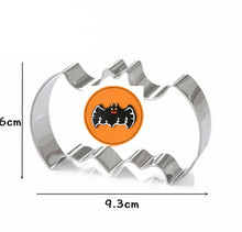 Ladda upp bild till gallerivisning, 6st/Pack Halloween Utstickare Pepparkaksform med stenciler Collection C