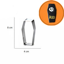 Ladda upp bild till gallerivisning, 6st/Pack Halloween Utstickare Pepparkaksform med stenciler Collection D