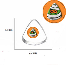 Ladda upp bild till gallerivisning, 6st/Pack Halloween Utstickare Pepparkaksform med stenciler Collection D