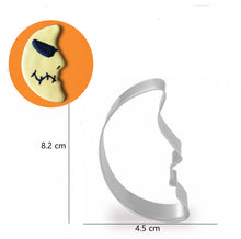 Ladda upp bild till gallerivisning, 6st/Pack Halloween Utstickare Pepparkaksform med stenciler Collection E