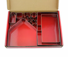Ladda upp bild till gallerivisning, 10 St/Pack 3D Pepparkakshus Pepparkaksform Hus
