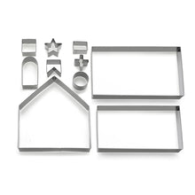 Ladda upp bild till gallerivisning, 10 St/Pack 3D Pepparkakshus Pepparkaksform Hus