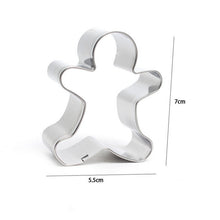 Ladda upp bild till gallerivisning, 6 St/Set Pepparkaksformar 6 PCS/SET Xmas Cookie Cutter, Pepparkaksformar- Gingerman, Xmas Tree,Snowman, Snowflake,Angel & Bell (6 PCS)