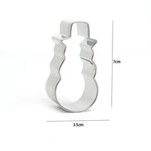 Ladda upp bild till gallerivisning, 6 St/Set Pepparkaksformar 6 PCS/SET Xmas Cookie Cutter, Pepparkaksformar- Gingerman, Xmas Tree,Snowman, Snowflake,Angel & Bell (6 PCS)