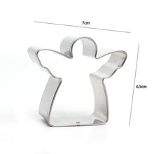 Ladda upp bild till gallerivisning, 6 St/Set Pepparkaksformar 6 PCS/SET Xmas Cookie Cutter, Pepparkaksformar- Gingerman, Xmas Tree,Snowman, Snowflake,Angel & Bell (6 PCS)