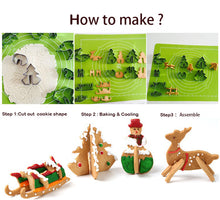 Ladda upp bild till gallerivisning, 8 St/Pack Pepparkaksformar, Julgran, Släde,Rådjur 8 PCS/Set 3D Christmas Cookie Cutter Snowman ,Xmas Tree, Deer & Sleigh,,