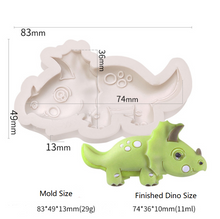 Ladda upp bild till gallerivisning, 5 St/Pack Dinosaurier Silikonform Collection 3 (4 Små & 1 Stor) 5 PCS/Set Dinosaur Silicon Mold (4 Small & 1 Big) Fondant Lera Formar Fondant Clay Mold