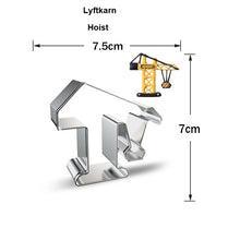 Ladda upp bild till gallerivisning, 7 St/Pack Utstickare med stensiler Byggfordon Lyftkarn Lastare Blandarbil Grävmaskin