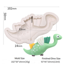 Ladda upp bild till gallerivisning, 5 St/Pack Dinosaurier Silikonform Collection 5 (4 Små & 1 Stor) 5 PCS/Set Dinosaur Silicon Mold (4 Small & 1 Big) Fondant Lera Formar Fondant Clay Mold