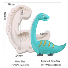 Ladda upp bild till gallerivisning, 5 St/Pack Dinosaurier Silikonform Collection 4 (4 S M & 1 Stor) 5 PCS/Set Dinosaur Silicon Mold (4 S M & 1 Big) Fondant Lera Formar Fondant Clay Mold