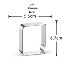 Ladda upp bild till gallerivisning, 8 St/Pack Eid Ramadan Muslim Fest Utstickare Med Stenciler Stål Måne Stjärna Mögel Eid Fondant Kaka Bakaning 8 PCS/Set Eid Ramadan Muslim Holiday Cookie Cutters قطاعة البسكويتا لعيد رمضان