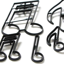 Ladda upp bild till gallerivisning, 10 St/Pack Extra Stora Musiknot Utstickare Fondant Patchwork Utstickare