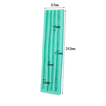Ladda upp bild till gallerivisning, 4 i 1 Blanded Tågvirke Silikonformar 4 in 1 Mixed Rope Pattern Silicone Mold