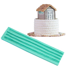 Ladda upp bild till gallerivisning, 4 i 1 Blanded Tågvirke Silikonformar 4 in 1 Mixed Rope Pattern Silicone Mold