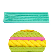 Ladda upp bild till gallerivisning, 4 i 1 Blanded Tågvirke Silikonformar 4 in 1 Mixed Rope Pattern Silicone Mold