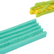 Ladda upp bild till gallerivisning, 4 i 1 Blanded Tågvirke Silikonformar 4 in 1 Mixed Rope Pattern Silicone Mold
