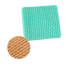 Ladda upp bild till gallerivisning, 4 St/Pack Små Stickat Mönster Silikonform Silikonmatta 4 PCS/SET Small Knitting Pattern Fondant Silicone Mould &Mat