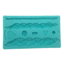 Ladda upp bild till gallerivisning, 8 i 1 Stickat Mönster Silikonform -C