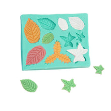 Ladda upp bild till gallerivisning, 10 i 1 Sockerpasta Fondant Choklad Silikonform Blandade Blad