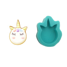 Ladda upp bild till gallerivisning, 15 S &1 M Unicorn Silikonform 15 S & 1 Medium -Size Unicorn Silikonform