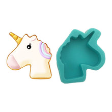 Ladda upp bild till gallerivisning, 15 S &1 M Unicorn Silikonform 15 S & 1 Medium -Size Unicorn Silikonform