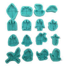 Ladda upp bild till gallerivisning, 15 S &1 M Unicorn Silikonform 15 S & 1 Medium -Size Unicorn Silikonform