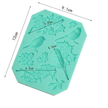 Ladda upp bild till gallerivisning, 9 i 1 Silikonformar Fåglar & Blommor 9 in 1 Birds & Flower Silicone Mold Easter