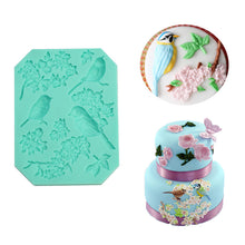 Ladda upp bild till gallerivisning, 9 i 1 Silikonformar Fåglar & Blommor 9 in 1 Birds & Flower Silicone Mold Easter