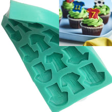 Ladda upp bild till gallerivisning, 12 i 1 Fotbollströjor Sockerpasta Choklad Silikonform