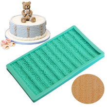 Ladda upp bild till gallerivisning, Stickat Mönster Silikonform Silikonmatta-B Knit Pattern Silicone Mold -B