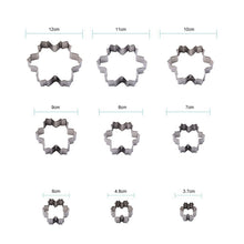 Ladda upp bild till gallerivisning, 9 St/Pack Utstickare Pepparkaksformar - 9 PCS/Set Snow Flake Ginger Cookie Cutter/ 9 St/Set Snöflingor Kaksformar