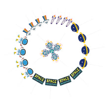 Ladda upp bild till gallerivisning, 24st Raket, Astronaut Planet Yttre Rymdäventyr Cupcake Picks Temafest Dekoration,24 PCS/Set Rocket Astronaut Planet Space Adventure Cupcake Topper