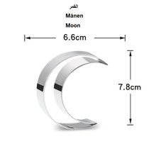 Ladda upp bild till gallerivisning, 8 St/Pack Eid Ramadan Muslim Fest Utstickare Med Stenciler Stål Måne Stjärna Mögel Eid Fondant Kaka Bakaning 8 PCS/Set Eid Ramadan Muslim Holiday Cookie Cutters قطاعة البسكويتا لعيد رمضان