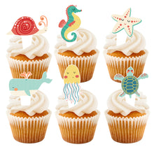 Ladda upp bild till gallerivisning, 31 St/Pack Havsdjur Temafest Födelsedag Dekoration 31 PCS/Set Ocean Animal Themed Party Decoration