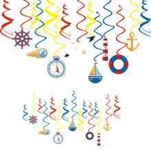 Ladda upp bild till gallerivisning, 42 St/Pack Marin Segling Hav Temafest Dekoration 42 PCS/Set Navy Ocean Themed Party Decoration