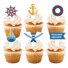 Ladda upp bild till gallerivisning, 42 St/Pack Marin Segling Hav Temafest Dekoration 42 PCS/Set Navy Ocean Themed Party Decoration