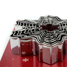 Ladda upp bild till gallerivisning, 9 St/Pack Utstickare Pepparkaksformar - 9 PCS/Set Snow Flake Ginger Cookie Cutter/ 9 St/Set Snöflingor Kaksformar