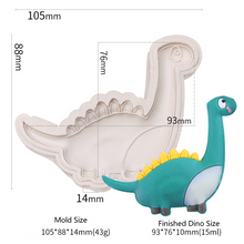 Ladda upp bild till gallerivisning, 8 St/Pack Dinosaurier Silikonform (S -M) 8PCS/Set Dinosaur Silicon Mold (S -M)