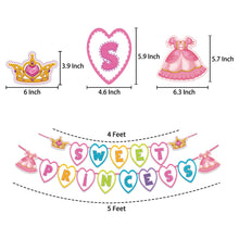 Ladda upp bild till gallerivisning, 53 St/Pack Prinsessa Temafest Dekoration 53 PCS/Set Princess Themed Party Decoration