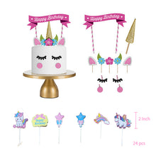 Ladda upp bild till gallerivisning, 49 St/Pack Unicorn Temafest Dekoration 49 PCS/Set Unicorn Themed Party Decoration
