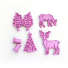 Ladda upp bild till gallerivisning, Elk Jul Sockerpasta Stamp Lera Deer Shape Christmas Cookie Fondant Clay Stamp