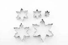 Ladda upp bild till gallerivisning, 5 St/Pack Jul Snöflinga Rostfritt stål Pepparkaksformar 5 PCS/Set Christmas Snow Flake Stainless Steel Cookie Cutter
