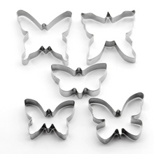Ladda upp bild till gallerivisning, 5st/Pack Utstickare Fjäril 5 PCS/Set Butterfly Cookie Cutter Påsk Pepparkaksform